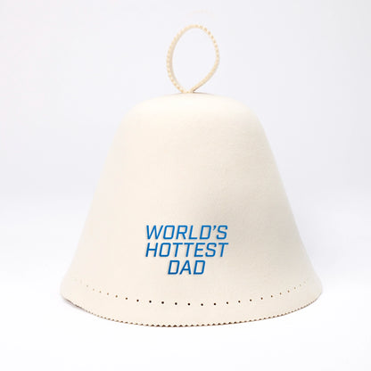 World’s Hottest Dad Wool Sauna Hat